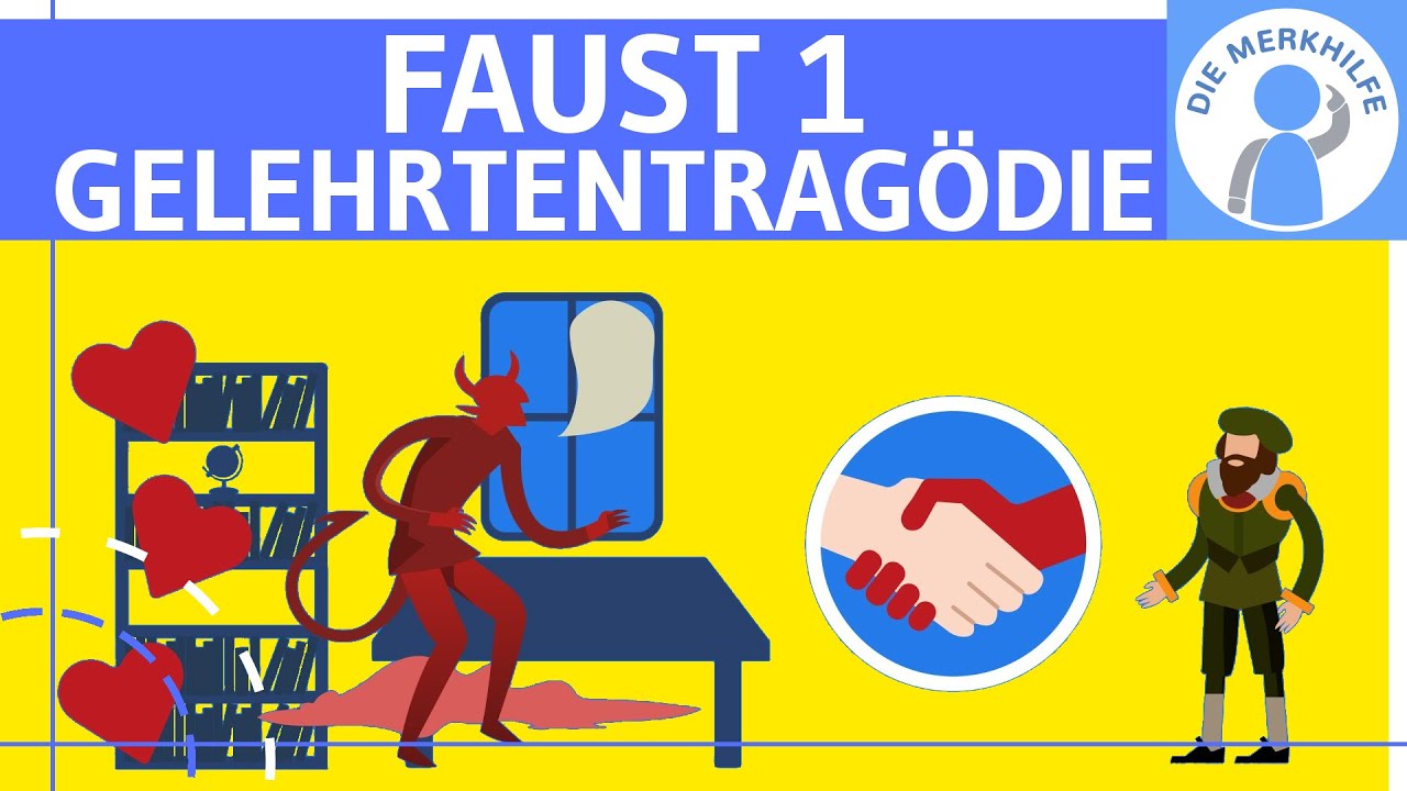 Faust 1 - Fausts Existenzkrise / Gelehrtentragödie einfach erklärt - Szenenbeispiele - Literatur