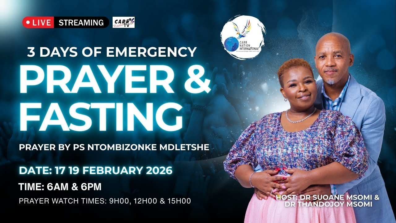 EMERGENCY PRAYER & FASTING WITH PASTOR ZONKE MDLETSHE