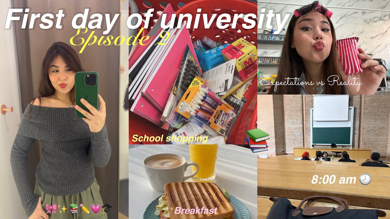 Episode 2: My First Day at University—Expectations vs Reality 📚✨اول يوم في الجامعة 🎒🎓