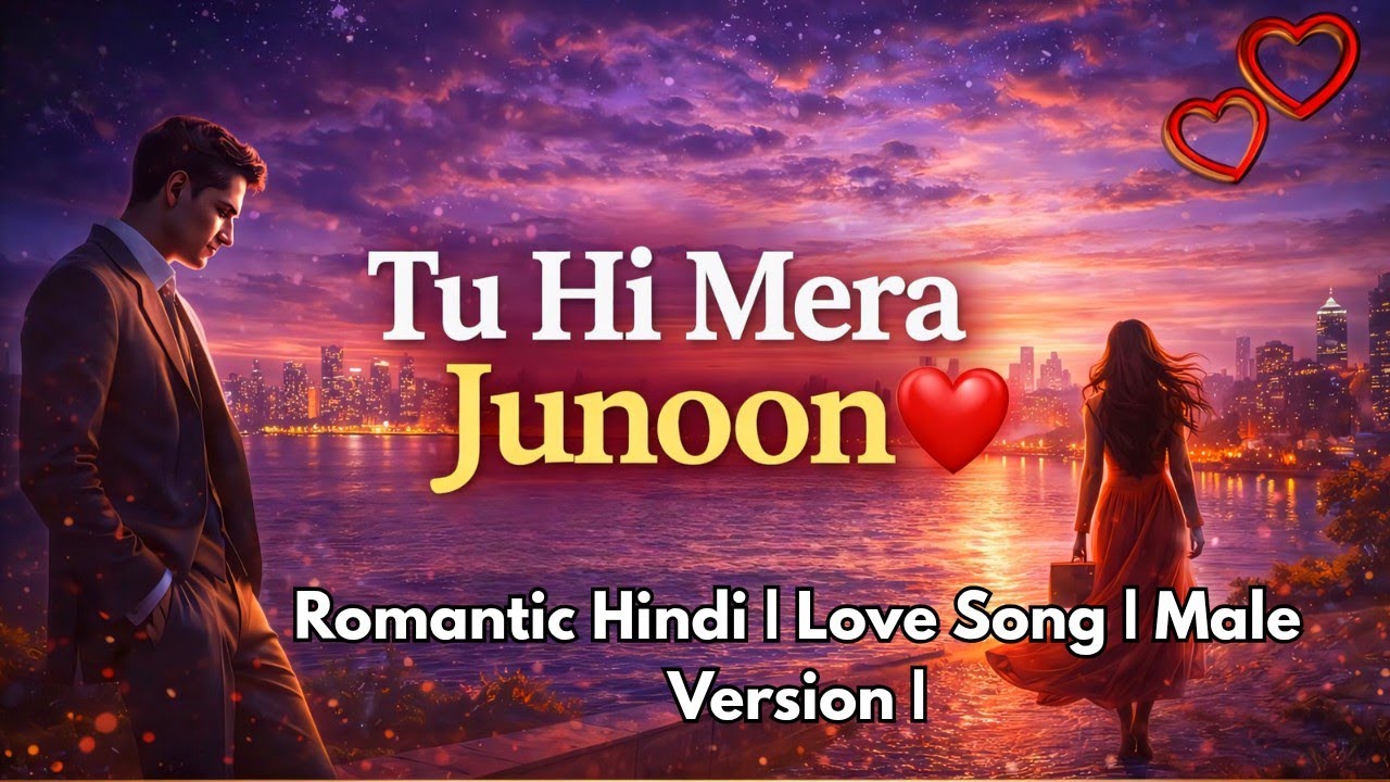 Tu Hi Hai Mera Junoon ❤️ | Male Version | Romantic Hindi AI Song | Love Song | Official Music Video