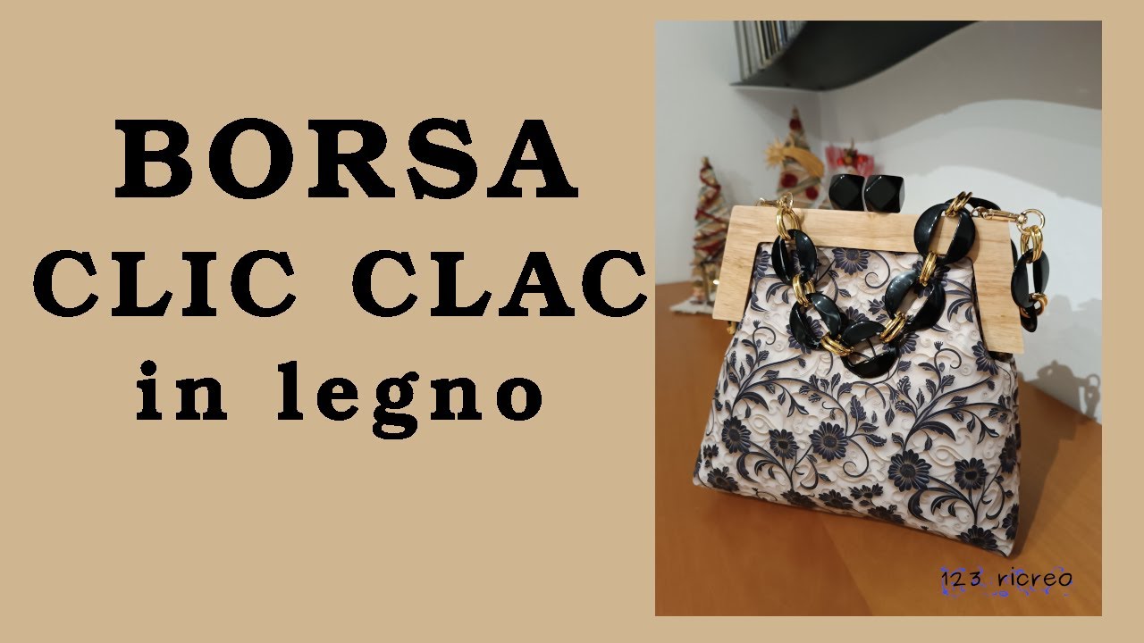 Chiusura clic clac in legno - anche in inglese