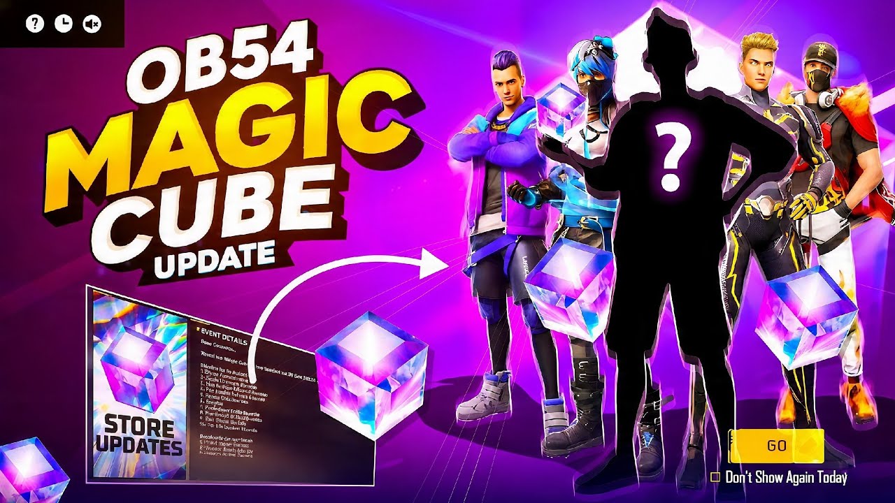 OB54 Anniversary Magic Cube Store Update🔥🥳| Next Magic Cube Bundle|Free Fire New Event| ff new event
