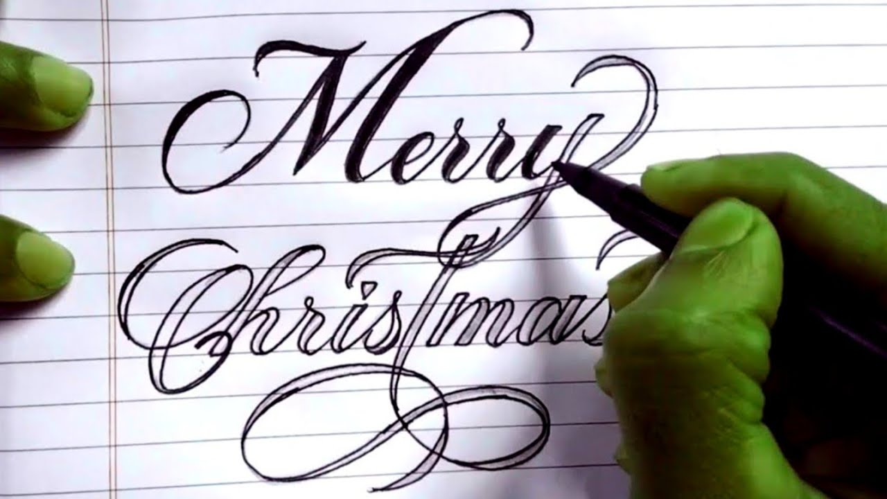 How to write Merry Christmas in style | Christmas stylish writing| Christmas grettings| Calligraphy