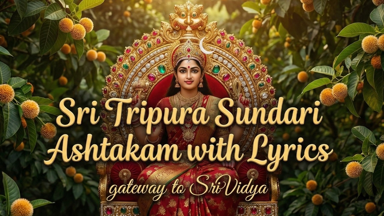 Sri Tripura Sundari Ashtakam (With Lyrics) | त्रिपुरसुंदरी अष्टकं  #tripurasundariashtakam #ashtakam