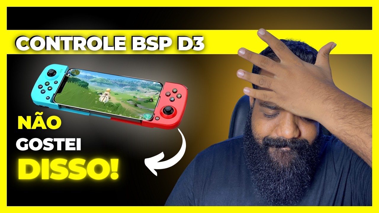 Tudo que eu n&atilde;o GOSTEI no BSP D3 [ Controle barato para celular! ]