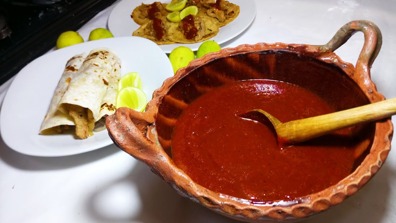 SALSA ROJA TAQUERA DE CHILE MORITA CON CHIPOTLE (FACIL Y SENCILLA)