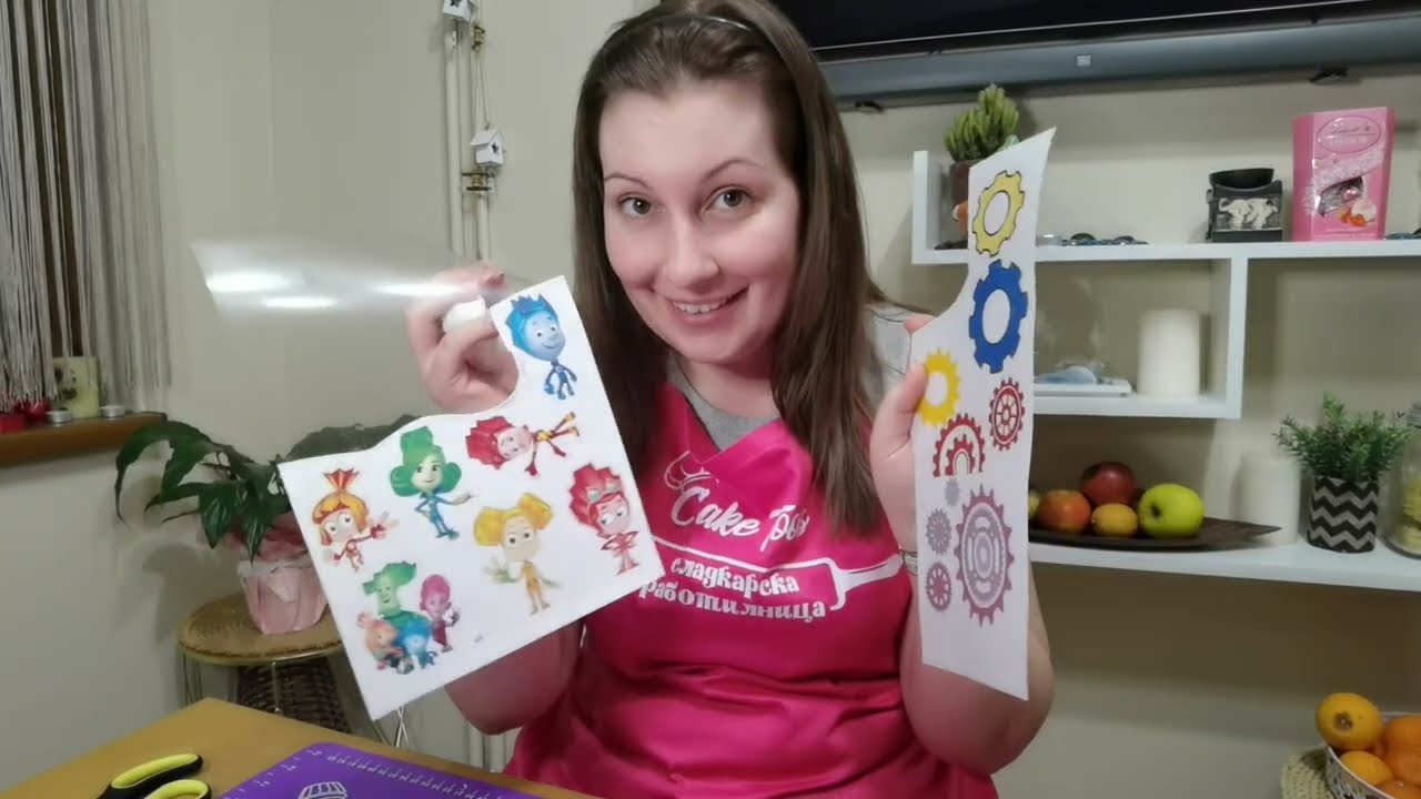 УКРАСА НА ТОРТА! РАБОТА С ФОНДАНОВА И ВАФЛЕНА ХАРТИЯ!  #caketutorial #cakedecorating