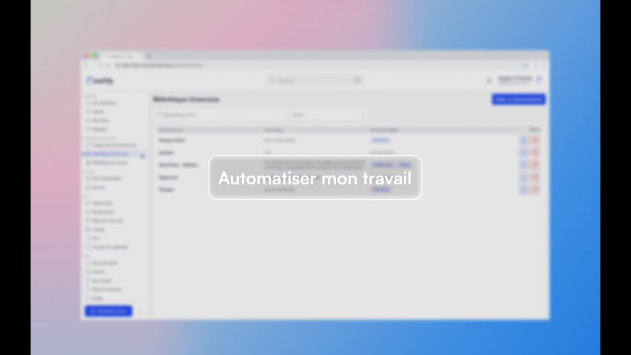Automatiser mon travail