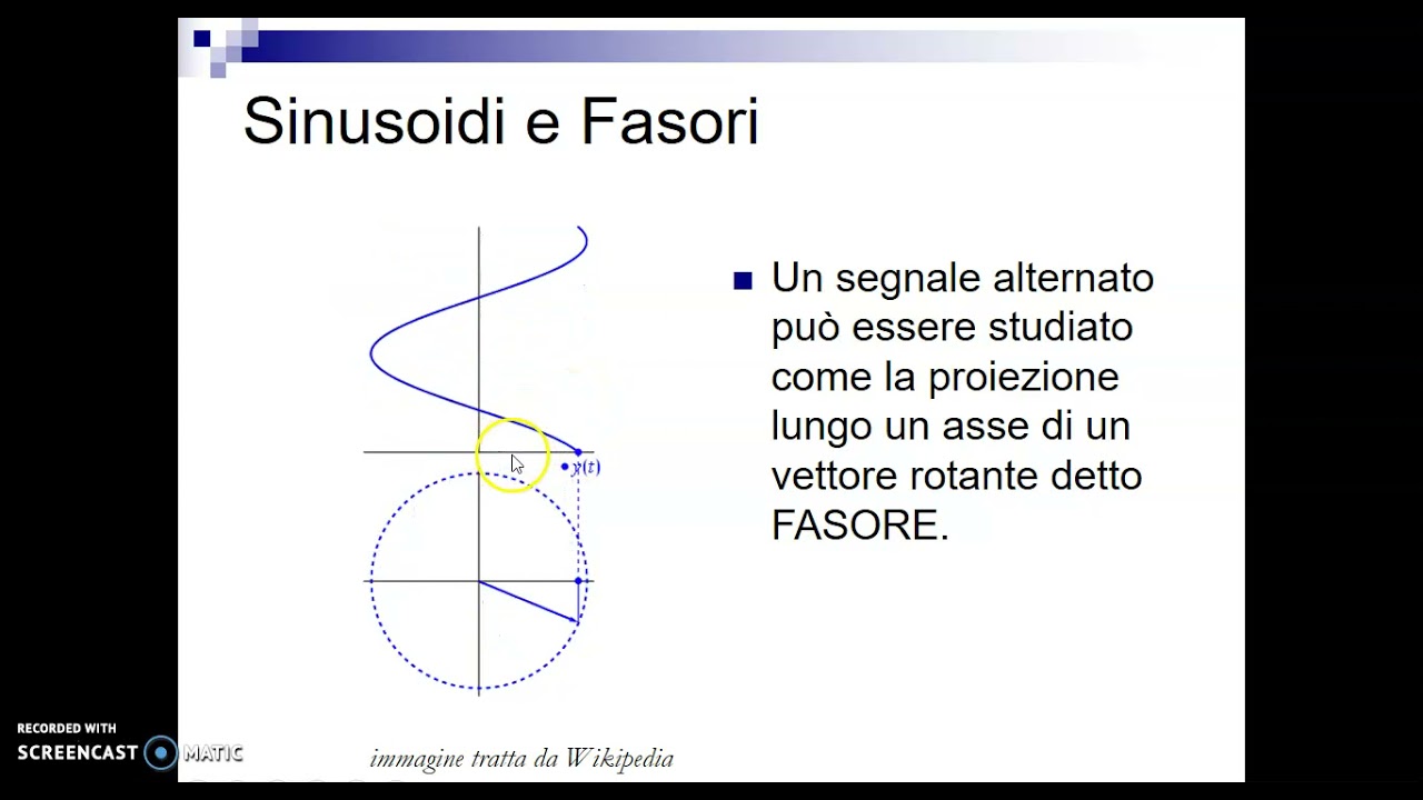 Sinusoidi e fasori in Elettrotecnica. #sinusoidi; #fasori; #elettrotecnica.