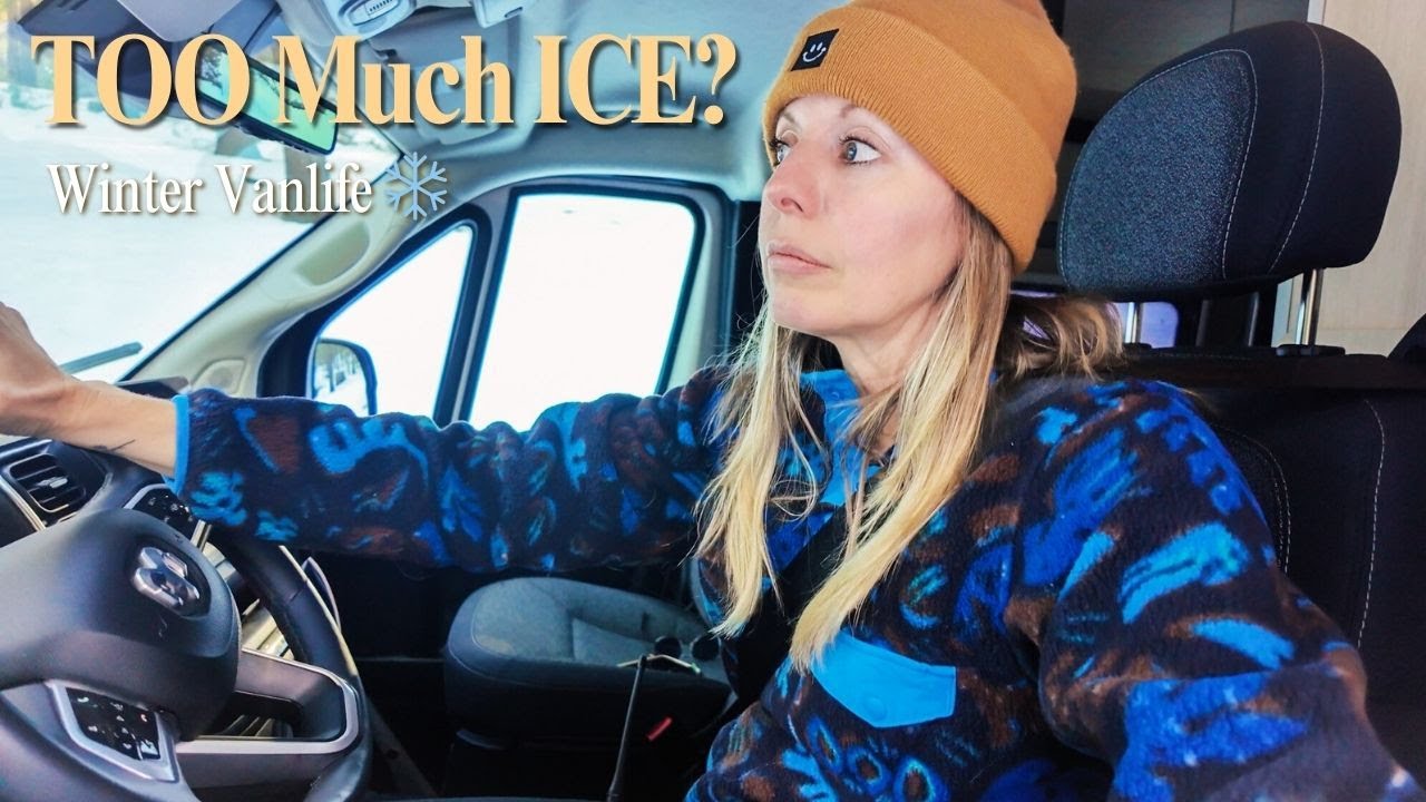 Снег, лед и чуть не застряли?! Зимняя жизнь в автодоме в Маммот-Лейкс ❄️