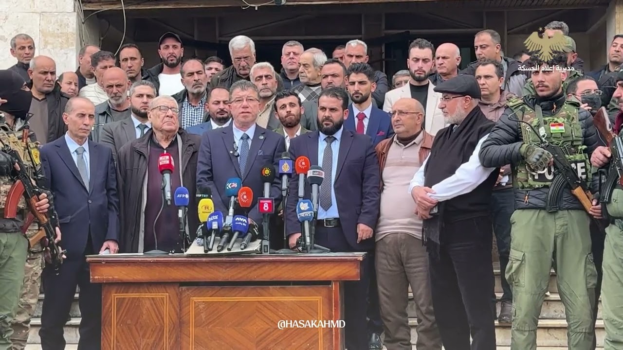مؤتمر صحفي لوفد الحكومة السورية من مديرية حقول الحسكة تناول واقع العمل النفطي، وتعزيز عائدات الدولة