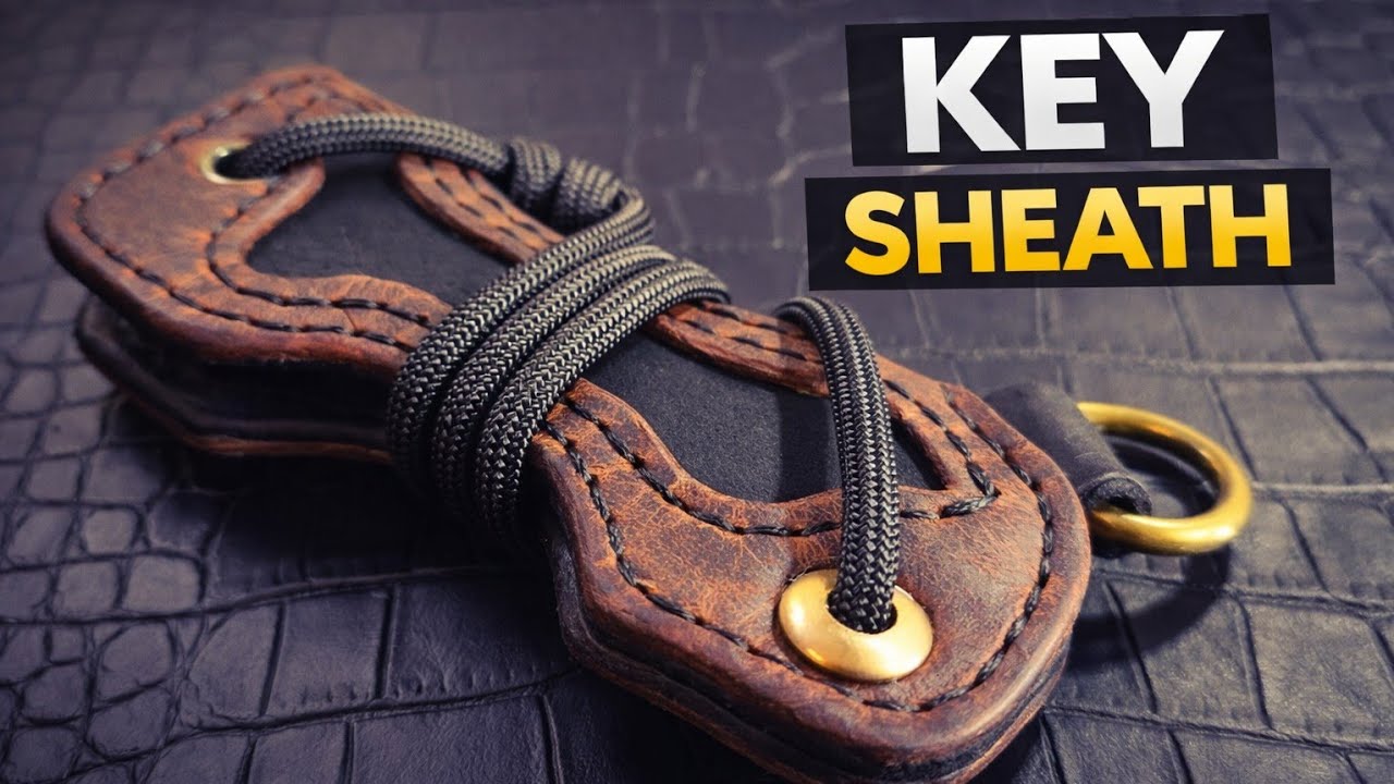 Making an EDC Leather Key Sheath with a Unique Design