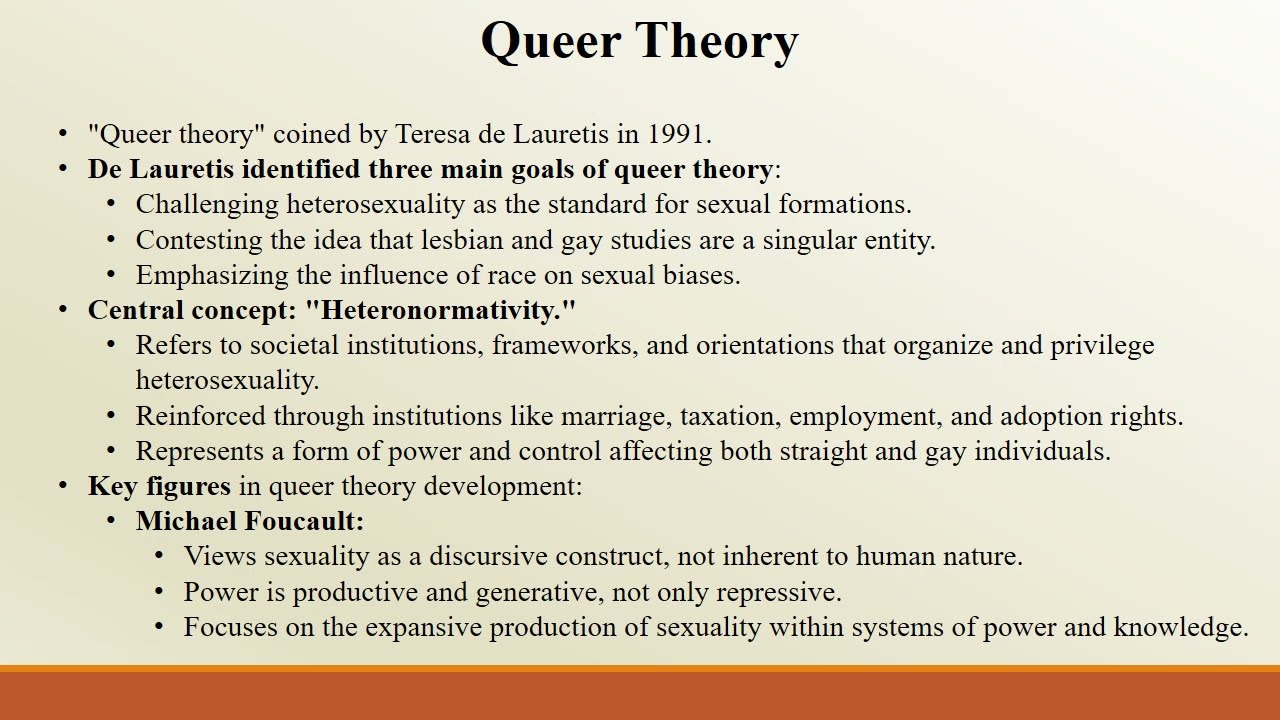 Queer Theory (Notes)