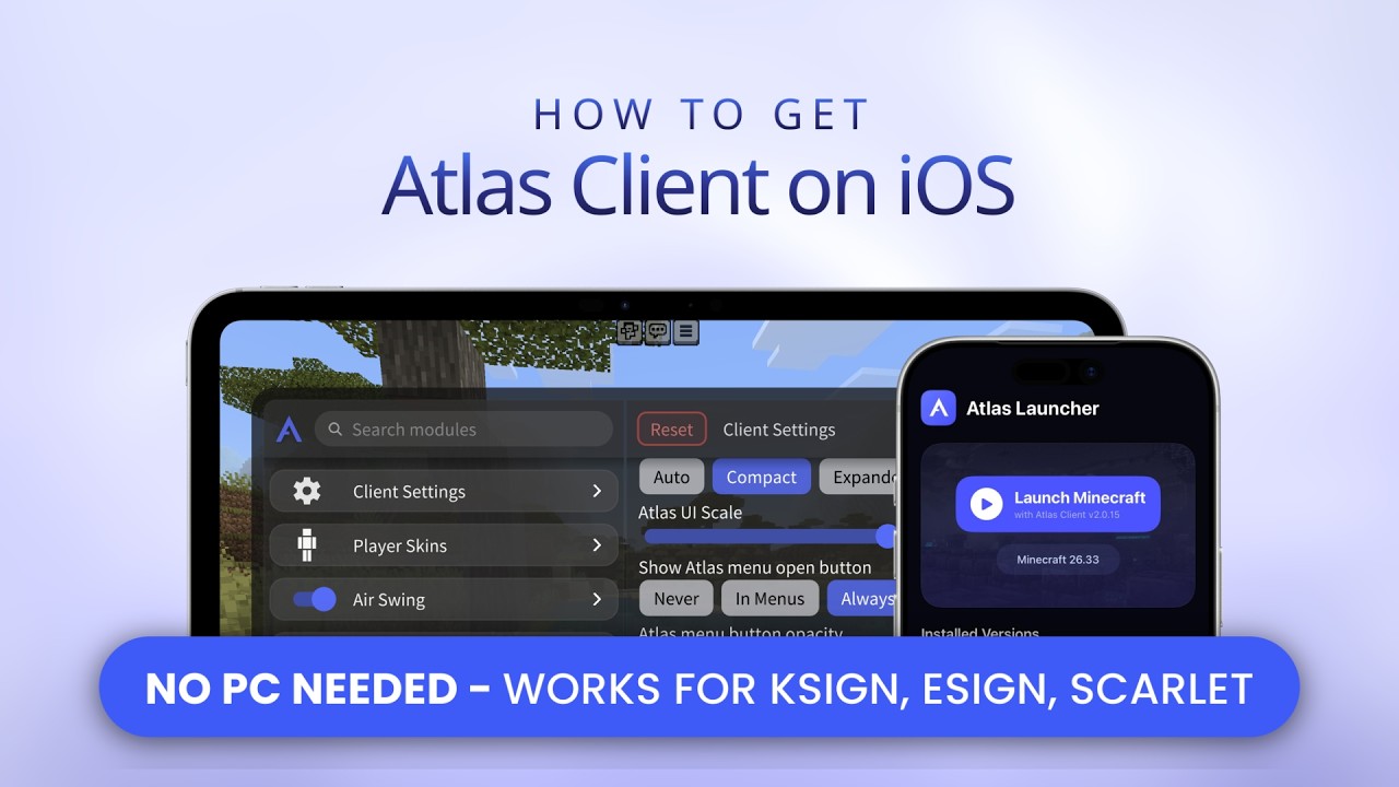 [FREE, NO PC] Download Tutorial: Atlas Client on iOS Without PC