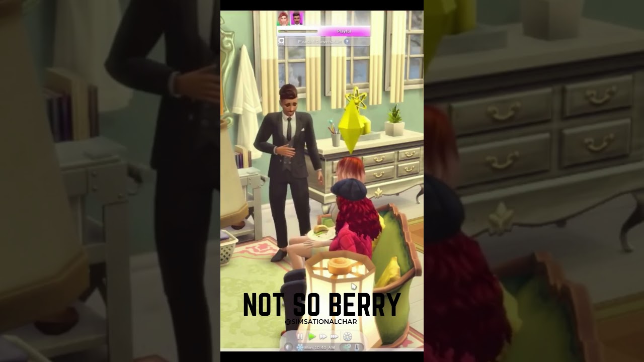 The Sims 4 Rosa is making good decisions 💕 |  #notsoberrylegacychallenge #sims4 #notsoberrychallenge