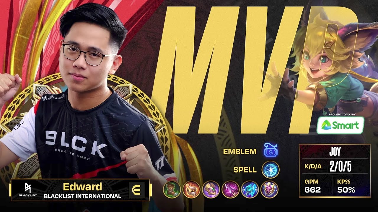 Joy Edward MVP Game 1 Blacklist International vs Omega | PlayOffs Day 1 MPL Philippines Season 11