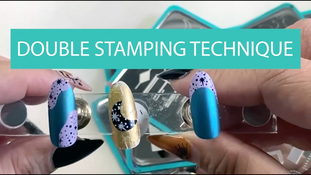 🤩 Double Stamping Nail Art Technique | 1-Minute Maniology