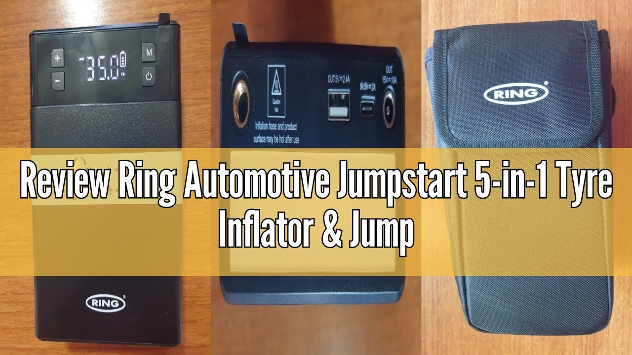 Review Ring Automotive Jumpstart 5-in-1 Tyre Inflator & Jump Starter Plus LED Torch, USB Power Bank