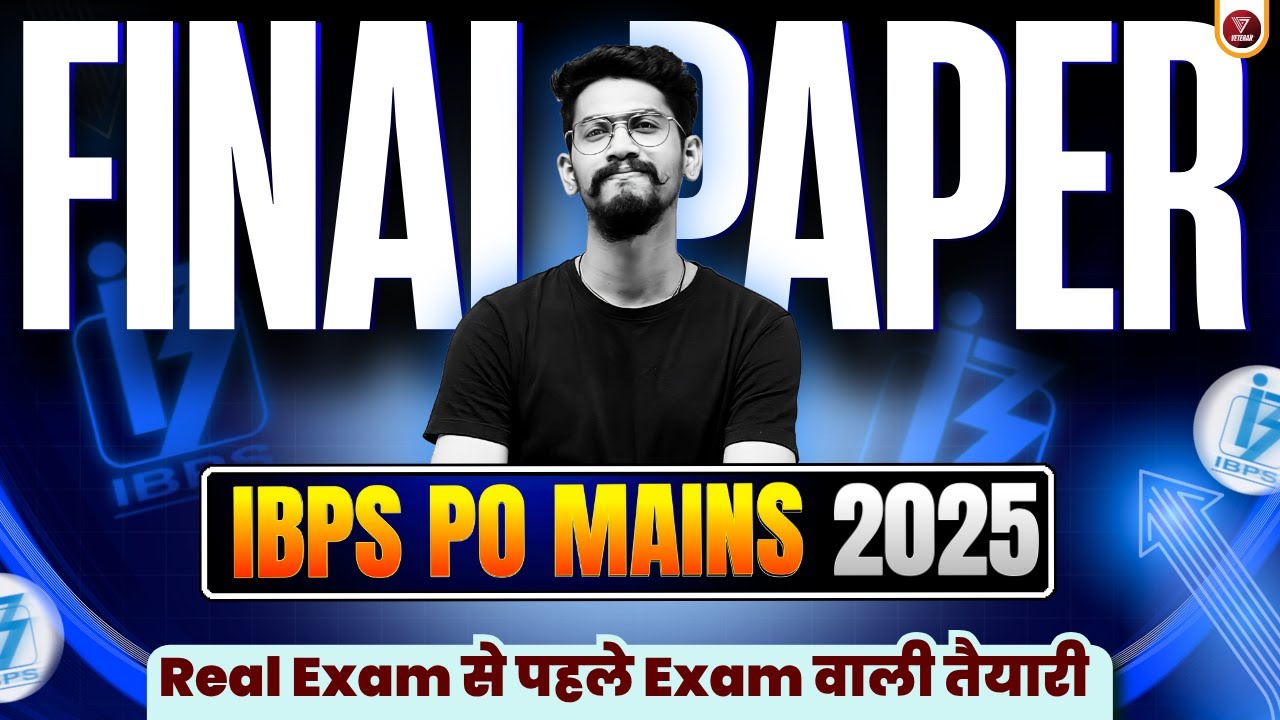 💪 Final Paper IBPS PO MAINS 2025 | Quant and Reasoning by Yashraj Sir Veteran