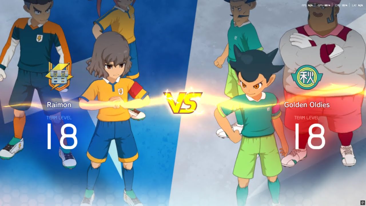 RAIMON GO VS GOLDEN OLDIES IN INAZUMA ELEVEN VICTORY ROAD CHRONICLE