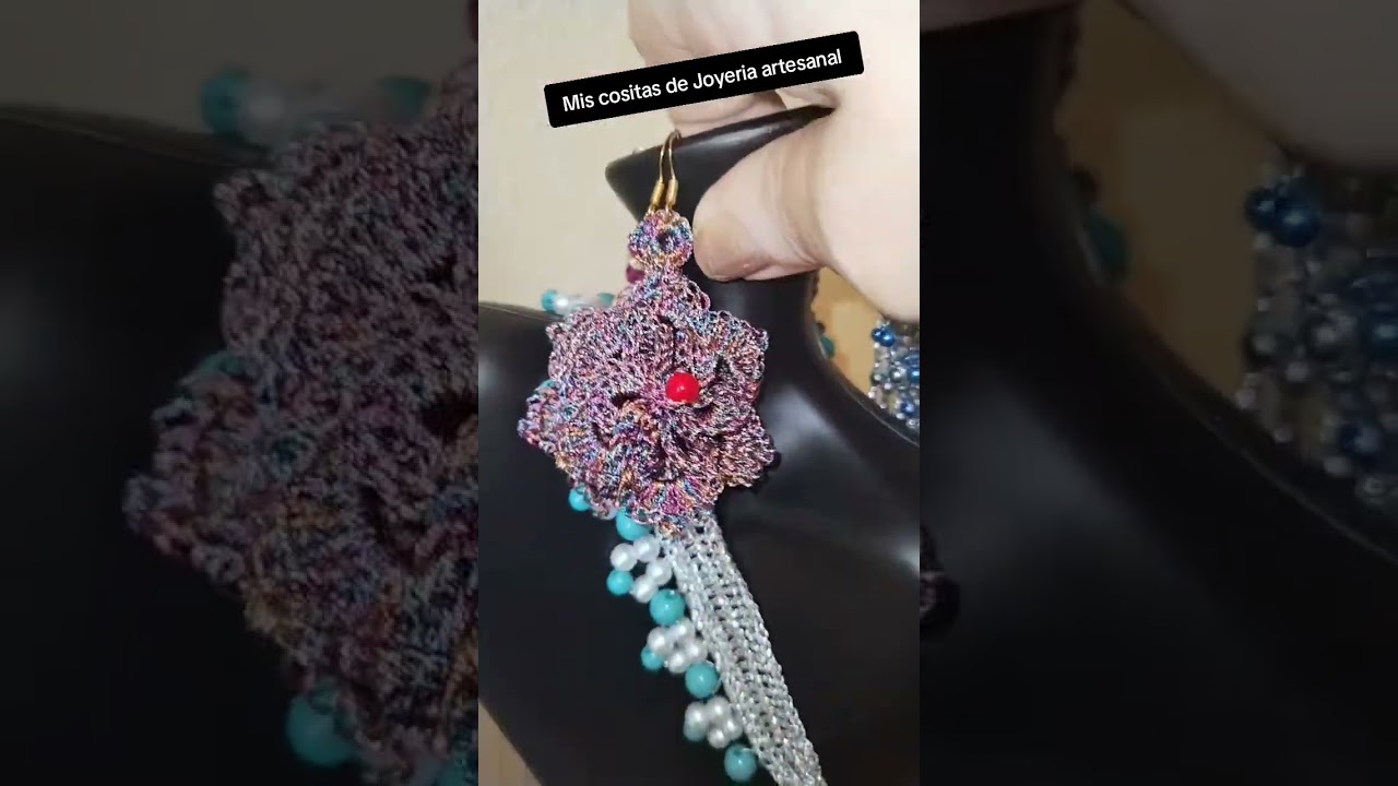 Joyeria artesana con crochet 