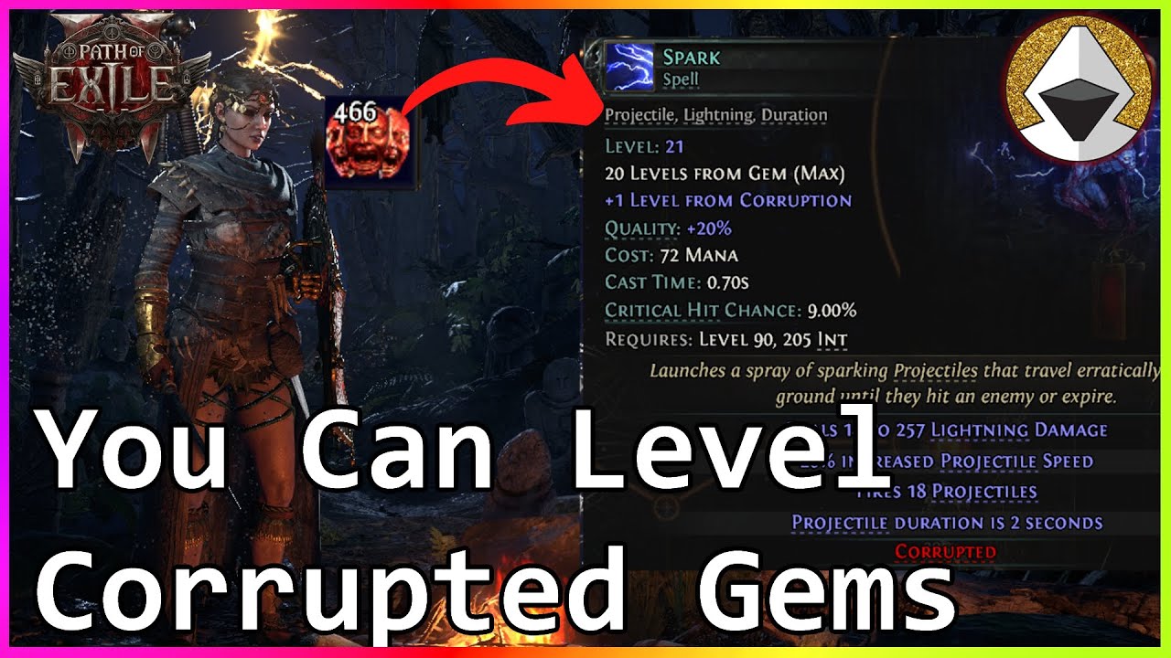 How To Get +1 Gem Level Corruption - Path Of Exile 2