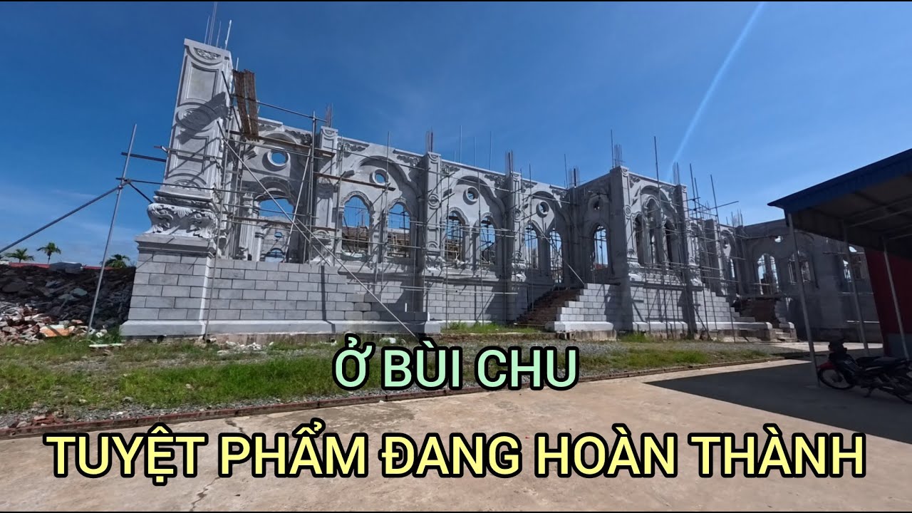 Một Kiệt Tác nhà thờ Đá ở địa phận Bùi Chu đang khởi công. Giáo xứ Tân An