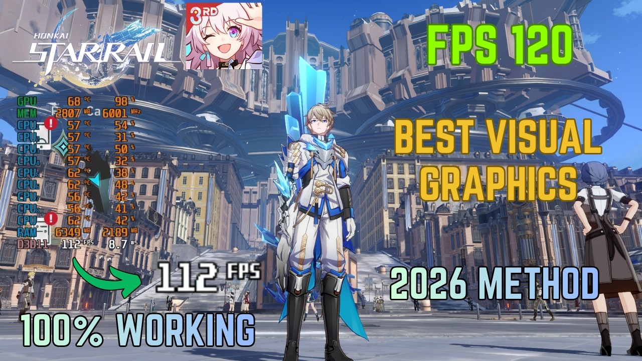 Honkai Star Rail Unlock 120 FPS and Best Visual Graphics Settings | 100% Working | 2026 Method