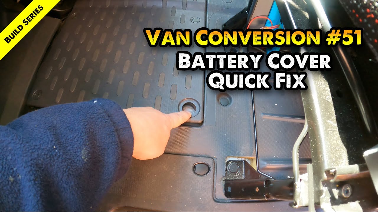 Battery cover clip replacement on Ducato / Relay / Boxer / Promaster self build camper van