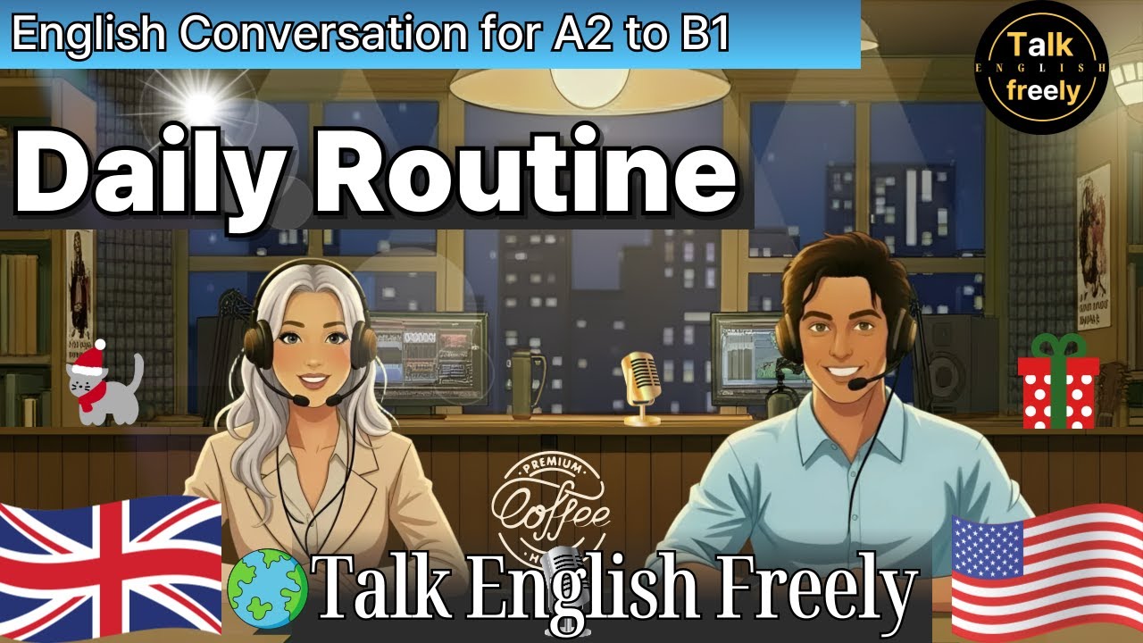 Daily Routine [A2 to B1 Level] | English Conversation | English Speaking Practice | English Podcast