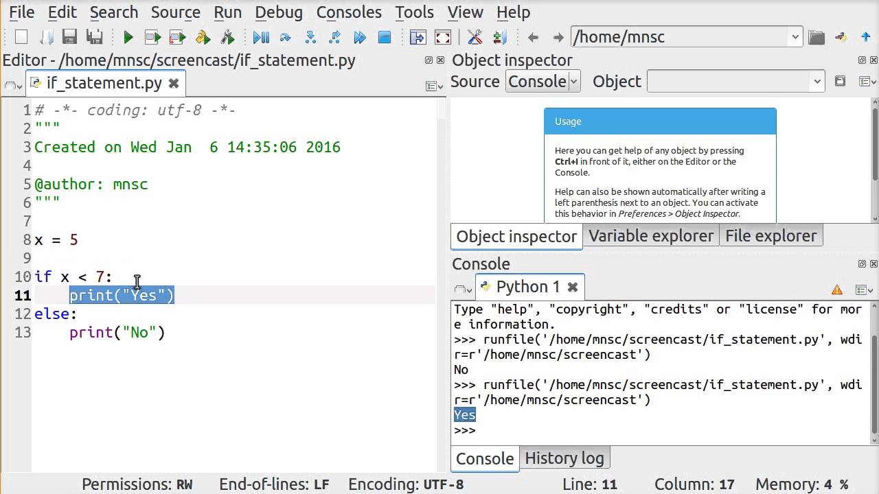 If-statements (Python)