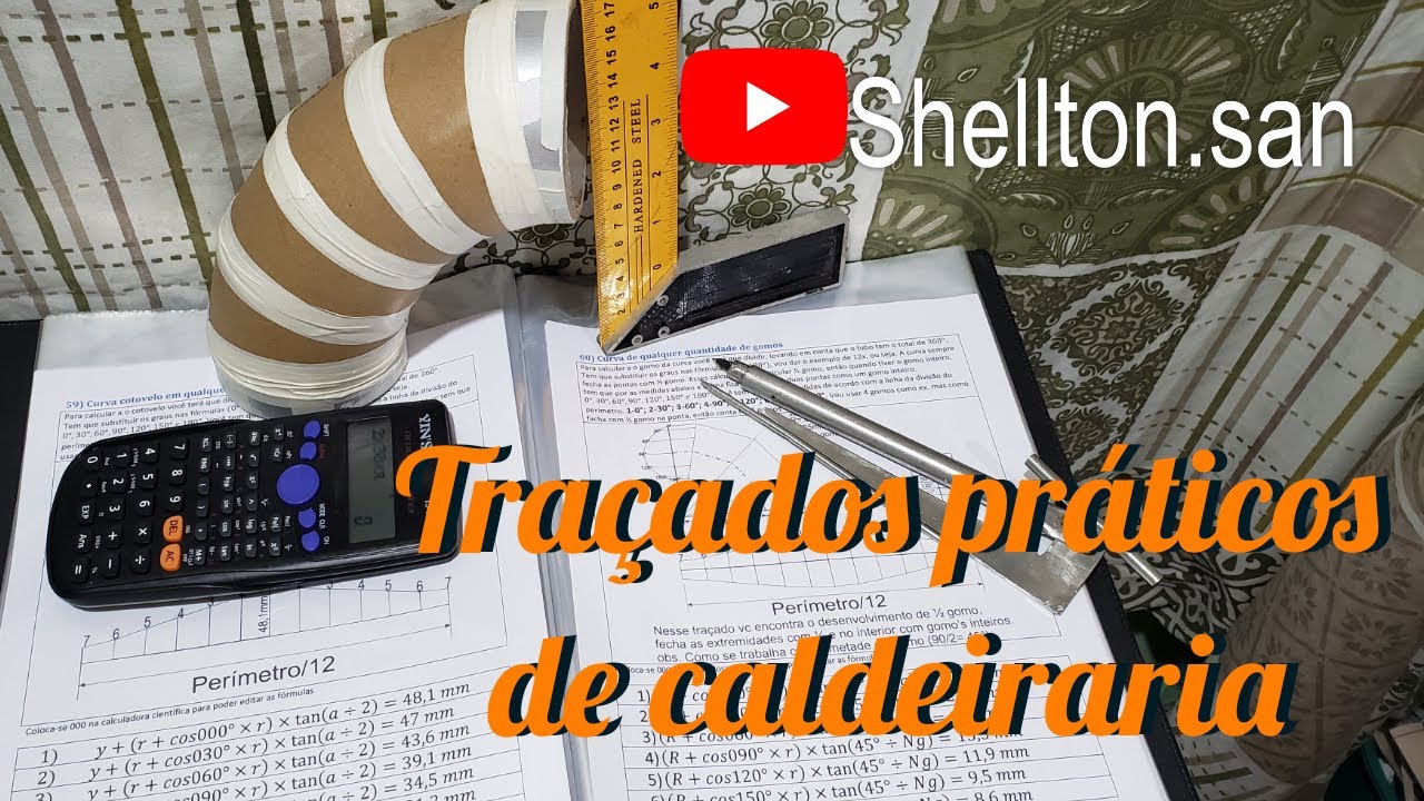 Traçado de curvas de gomos com Calculadora Científica