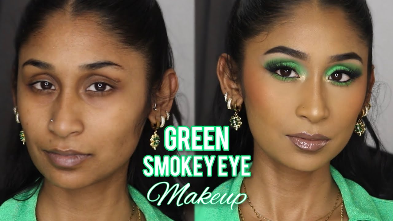 Green Smokey Eye 💚 Makeup Tutorial | Full Face Glam Transformation