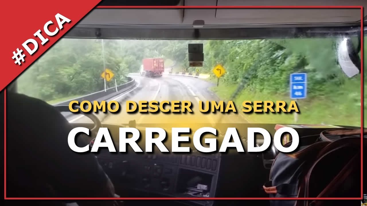 Como descer uma serra carregado. Serra de Santos