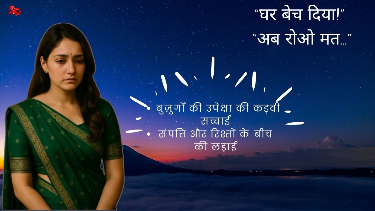 “बुज़ुर्ग माँ की आख़िरी चोट – बहू की बेरुख़ी और मकान की बिक्री” @sahityadarpan525