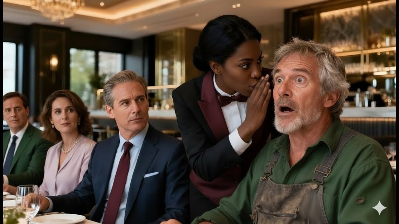 Undercover Billionaire Orders Steak Black Waitress whispered to Him a something That Stops Him Cold