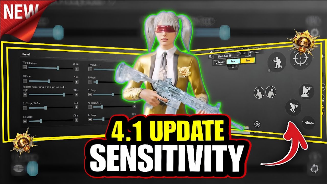 4.1 Update Best Zero Recoil sensitivity code + pubg 4 finger control code sensitivity Non gyro 