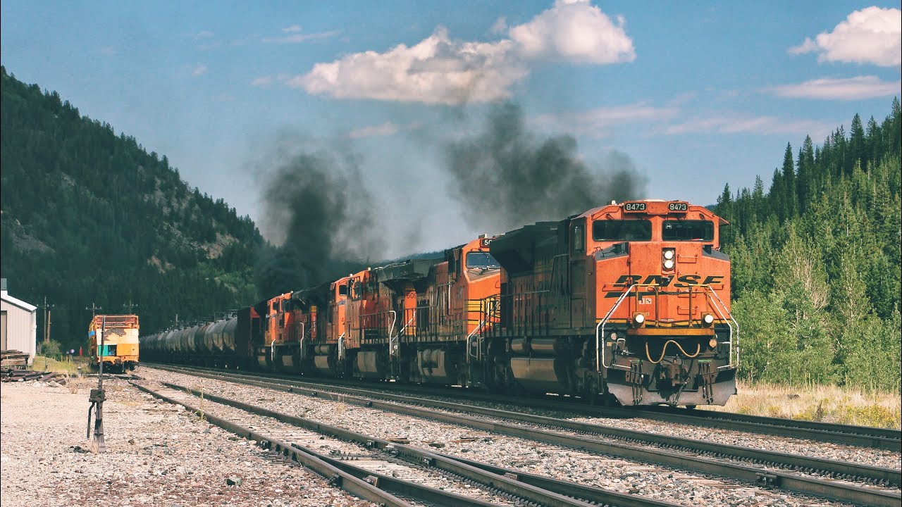 Westbound BNSF loaded crude oil through the Moffat Tunnel