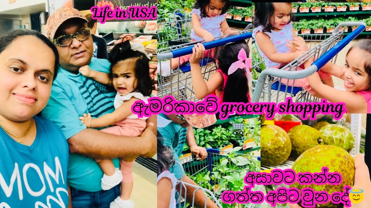 American Life Style in village 🥰අපේ සතුටින් පිරුණ පවුල|🥰 | grocery shopping 🛒 |Life in USA