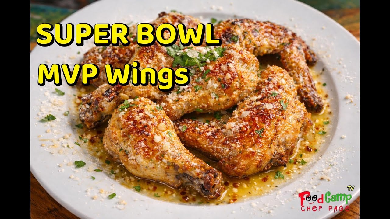 Crispy, Juicy Garlic Parmesan Wings |  Perfect for Super Bowl