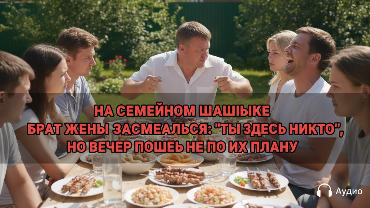 НА СЕМЕЙНОМ БАРБЕКЮ БРАТ ЖЕНЫ РАССМЕЯЛСЯ: «ТЫ ЗДЕСЬ НИКТО», НО ВЕЧЕР ПОШЁЛ НЕ ПО ИХ ПЛАНУ