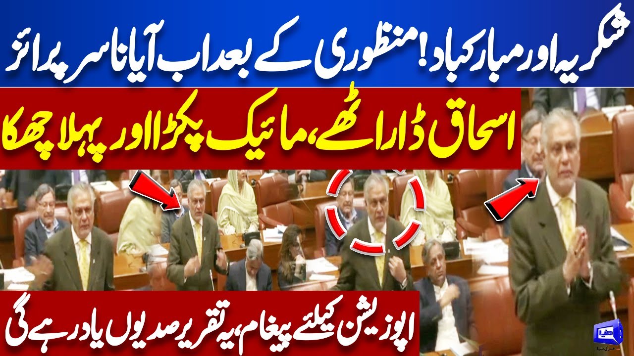 27th Constitutional Amendment Passed in Senate! Deputy PM Ishaq Dar Victory Speech | Senate Session