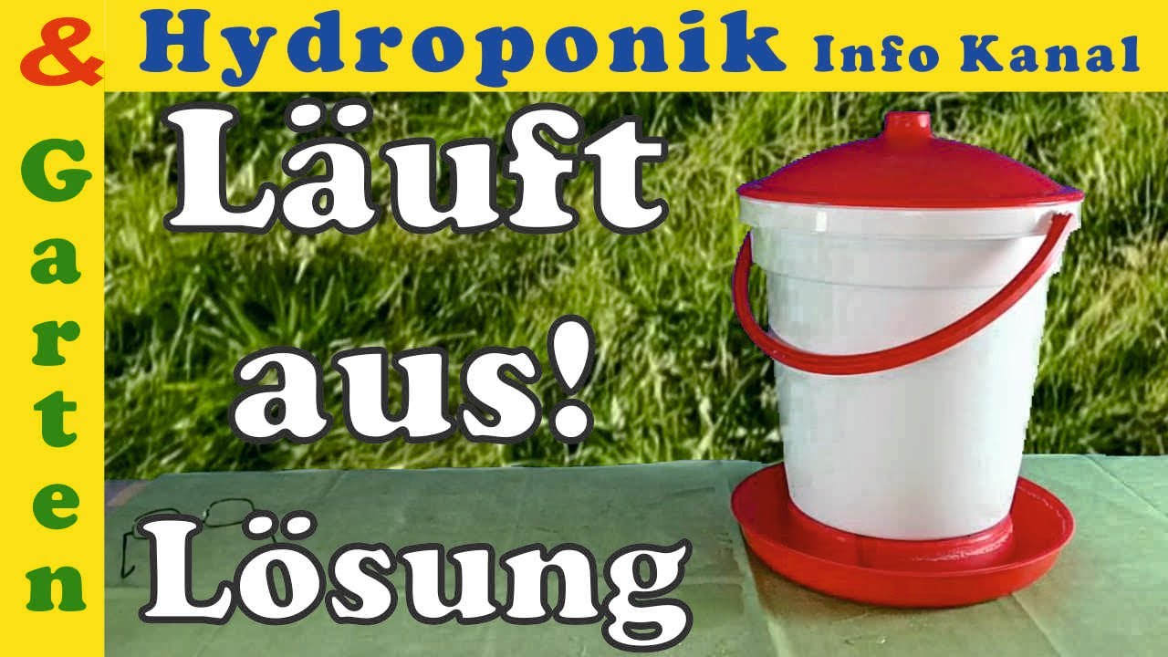 Automatische Geflügeltränke für Hühner, Enten, Puten läuft aus! URSACHE gefunden PROBLEM behoben!