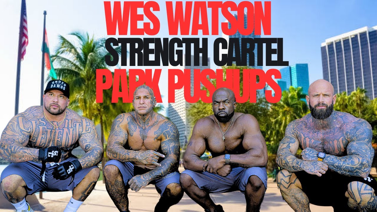 Big Boy Strength Cartel Park Pushup Event | Life With Wes Watson