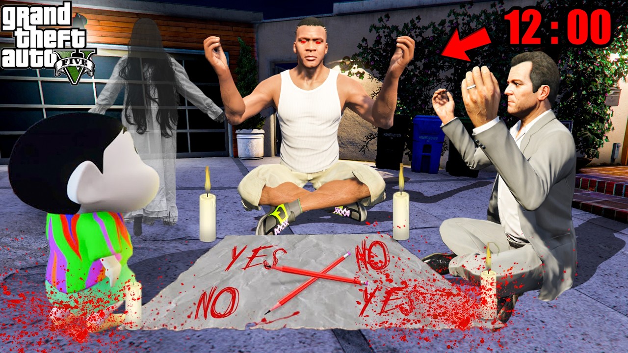 Franklin And Shinchan Playing Charlie Charlie in GTA5