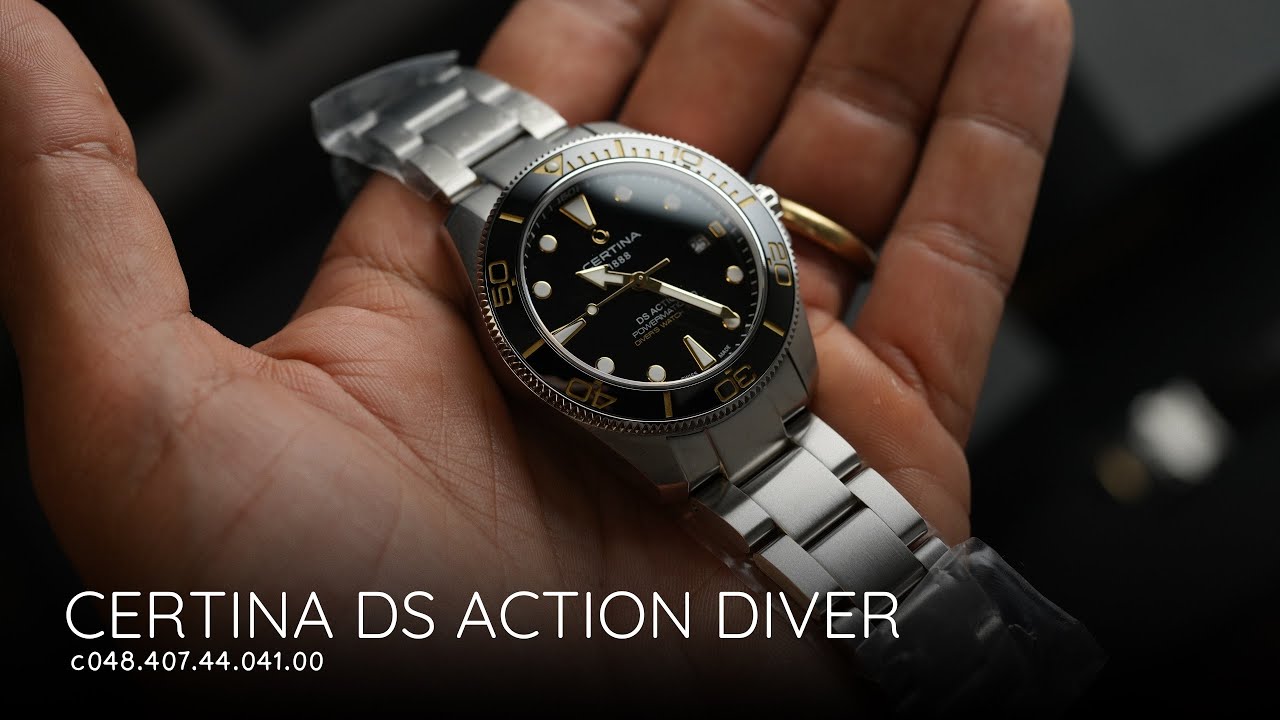 Certina DS Action Diver Preto C048.407.11.051.01 – O Diver Suíço com Powermatic 80 e 300M.