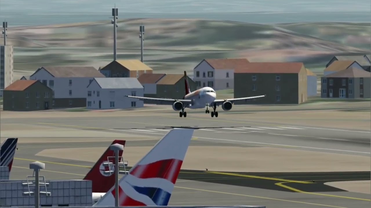Airbus a319 landing...aerofly fs global