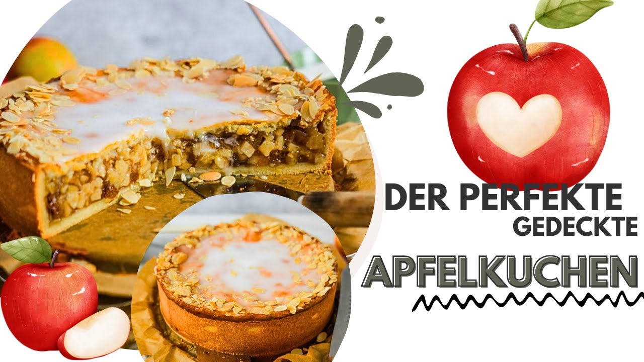 Gedeckter Apfelkuchen wie aus der Konditorei | Mit Rosinen oder Cranberrys | Backstube Köln