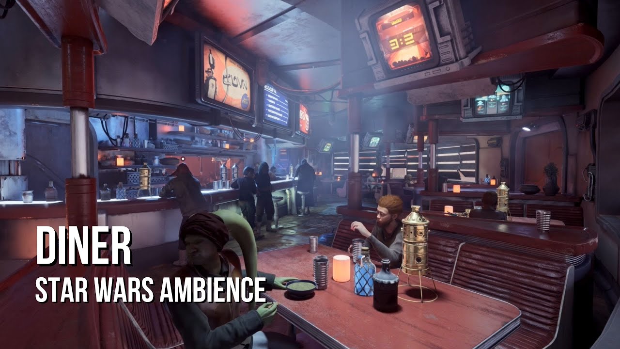 Star Wars Diner | Star Wars Ambience | Cantina Music, Alien Chatter