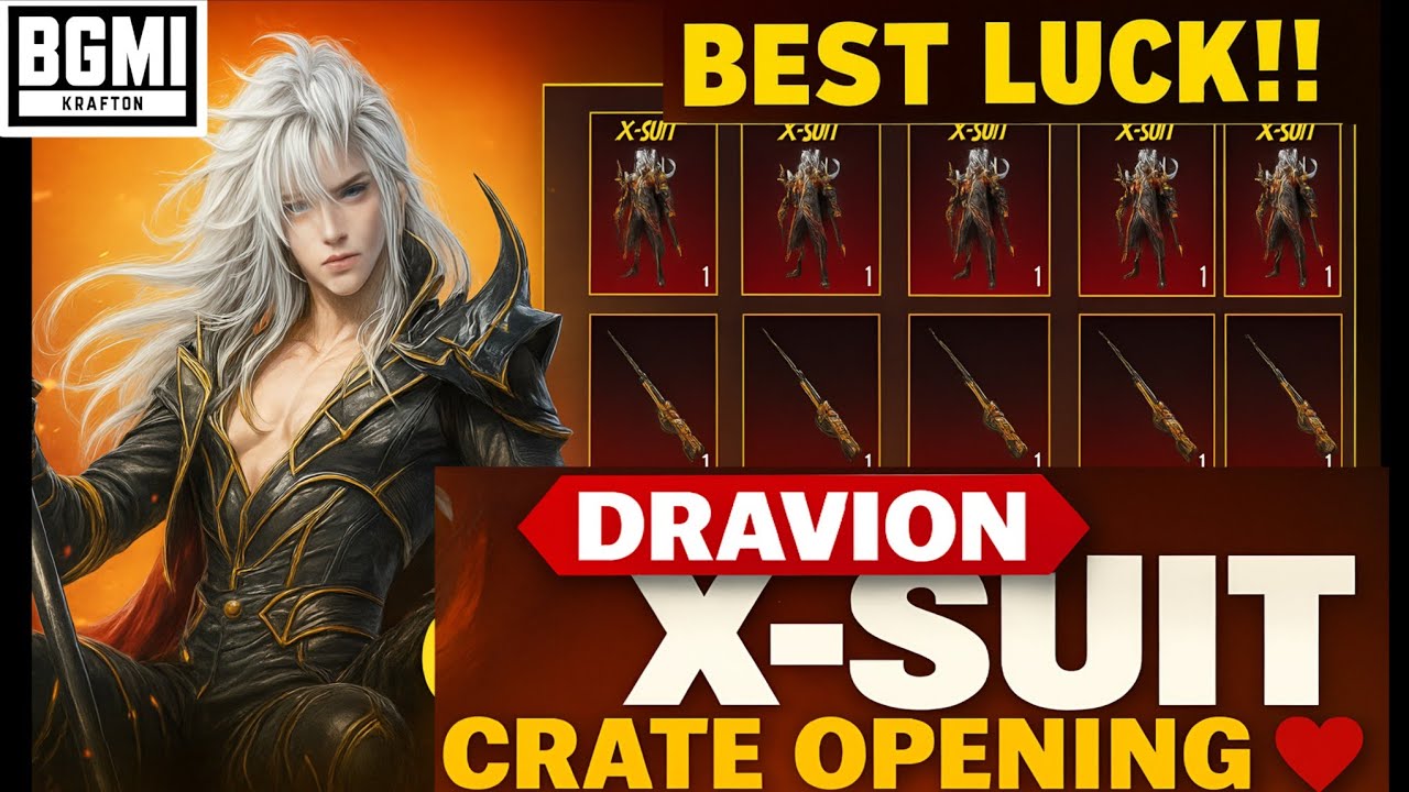 Dravion xsuit crate opening Luck🙈 Prime Plus Trick 💯 BGMI/pubgm